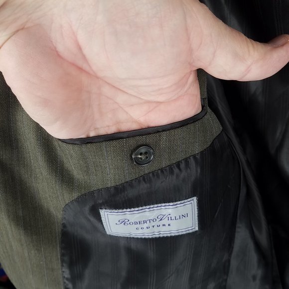 Roberto Villini jacket 100% wool mens 42R - Picture 7 of 15